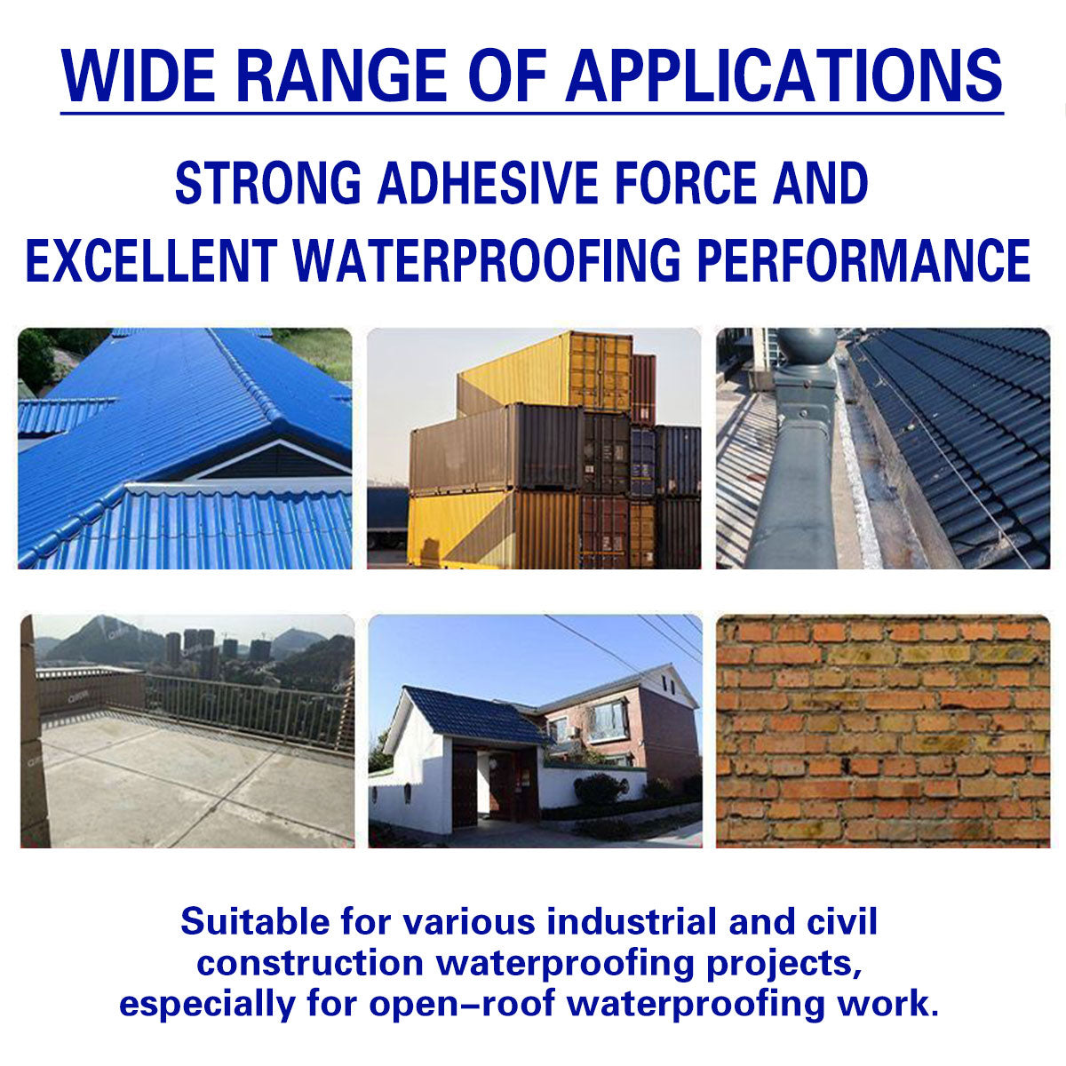 Waterproof Heat Insulation Tape for Wall & Roof Leak Repair