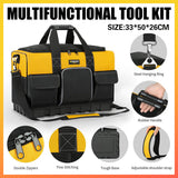 Large Capacity Tool Bag Portable Work Tool Organiser Oxford Fabric