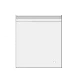 100-1000pcs Clear Self-Adhesive OPP Bags Resealable Plastic