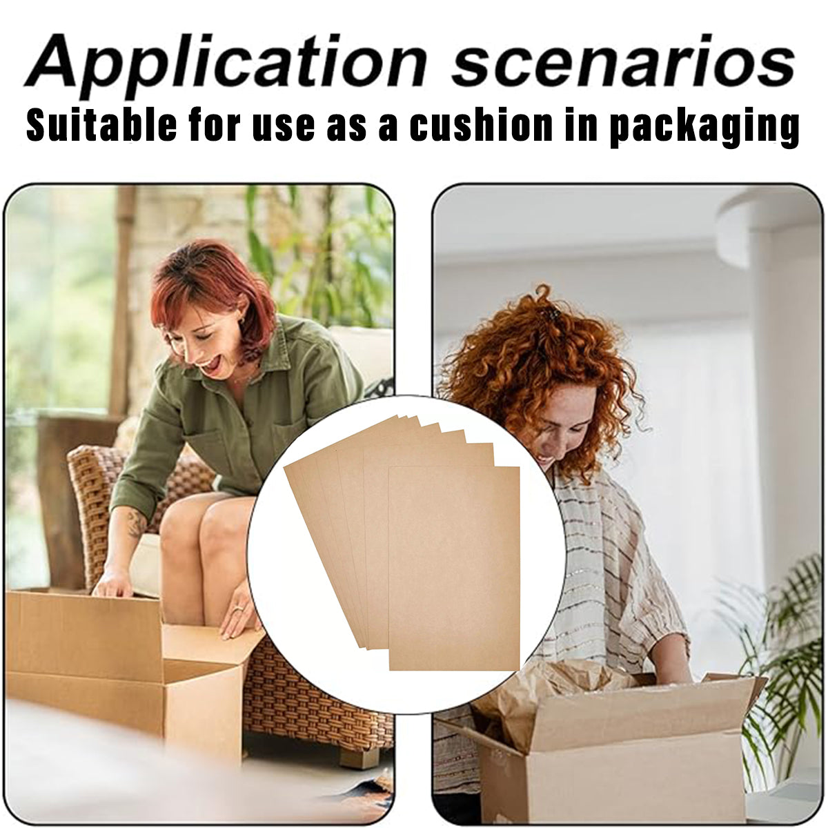 50PCS Corrugated Cardboard Sheets Carton Spacer Pads for Warehouse Packing