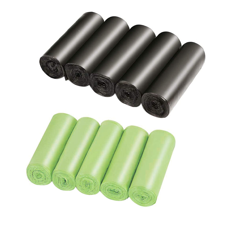 Biodegradable Bin Liners Garbage Bags 150/300/1000PCS 2.6-13GL