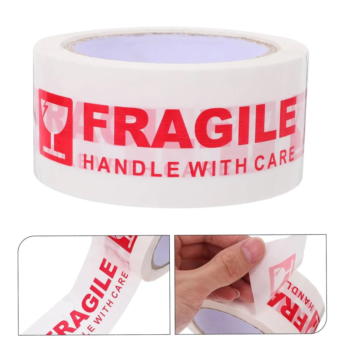 Fragile Warning Tape Handle With Care for Shipping and Packing Boxes