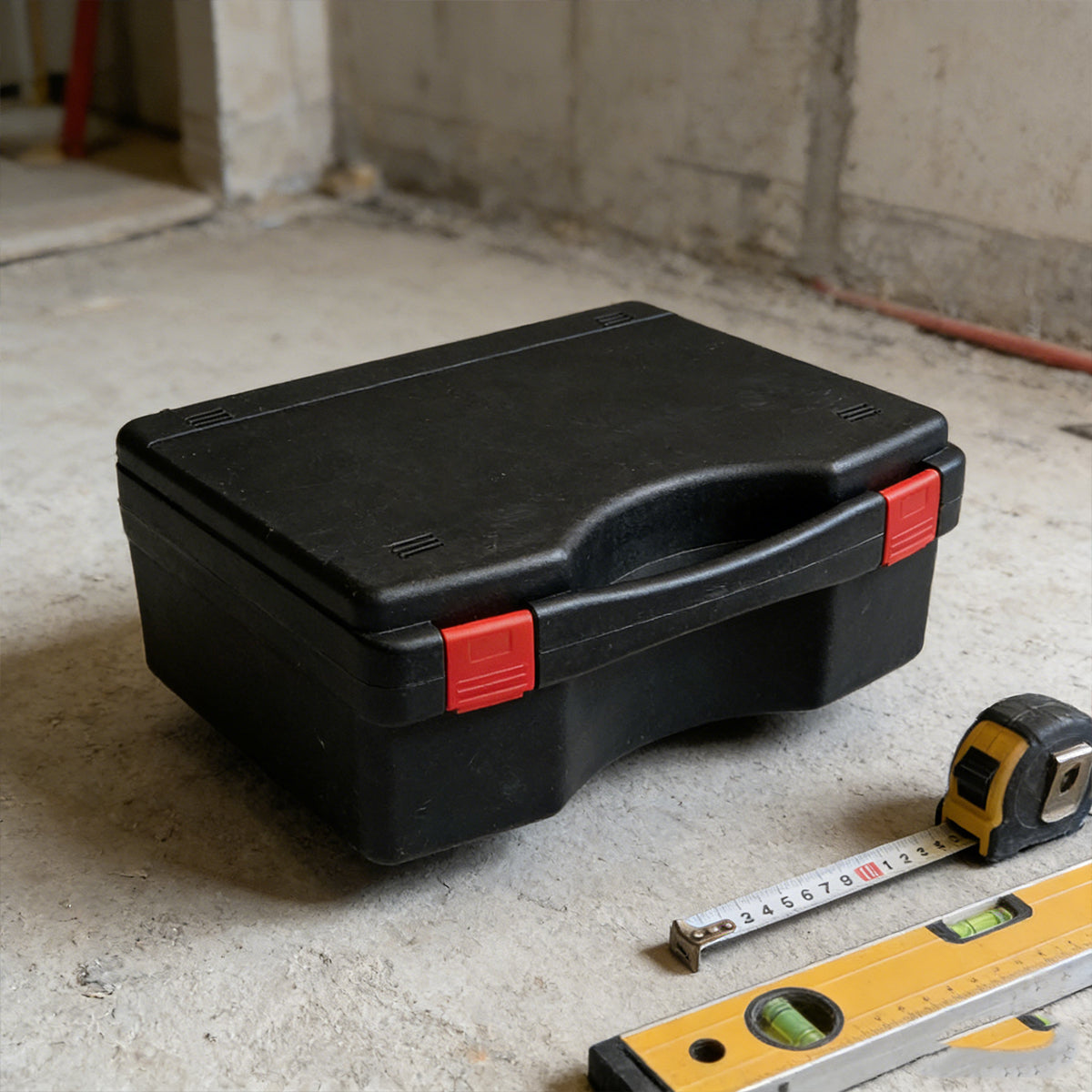 Portable Plastic Tool Box Large Capacity Tool Storage Case