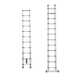 Retractable Aluminium Alloy Ladder 320/380cm Anti-Slip Pedals Stable Design