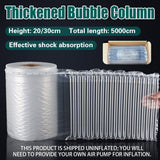 Thickened Bubble Column Shockproof Protective Packaging Roll Clear