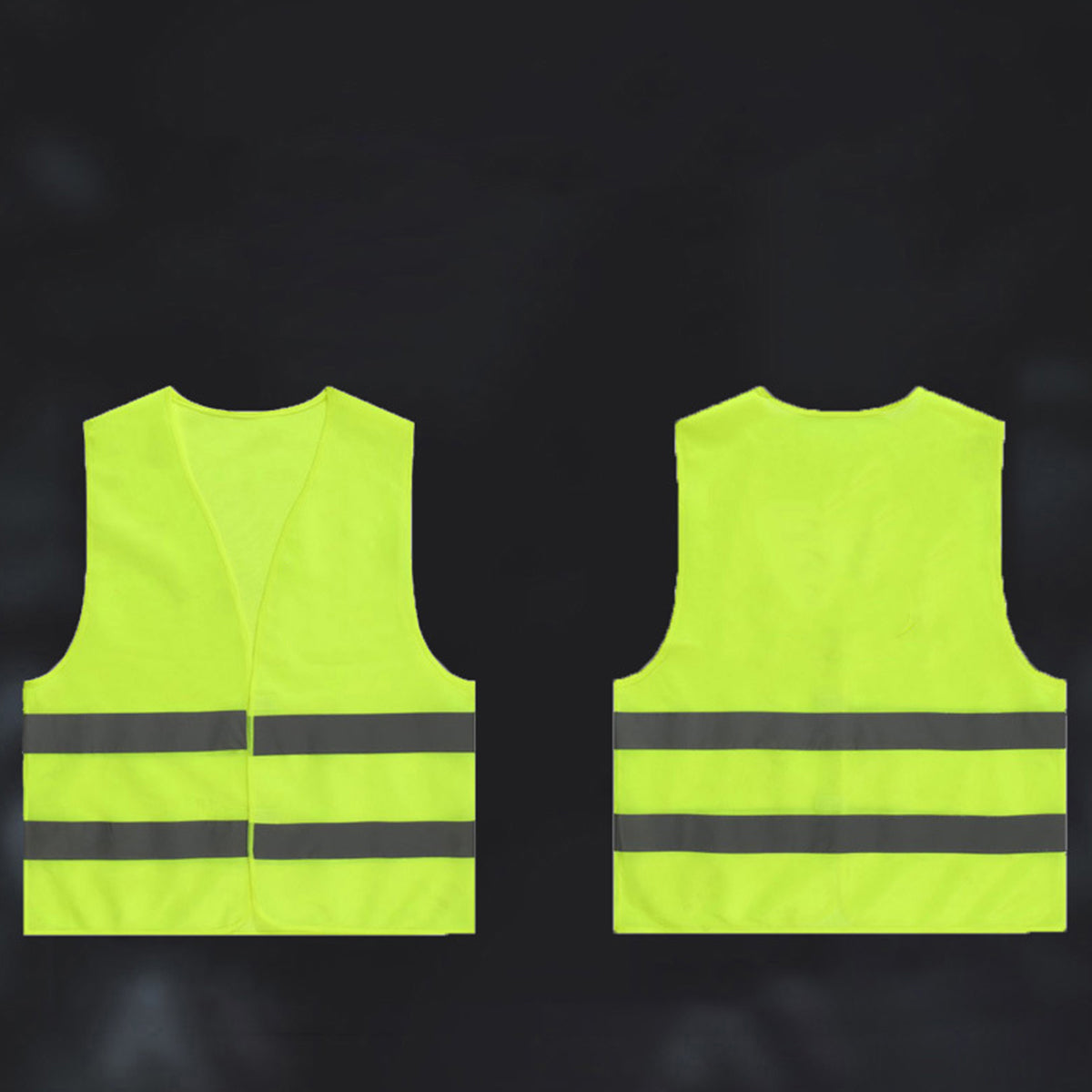 2PCS Reflective Safety Vest Lightweight High Visibility Work Vest