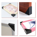 100PCS Plastic Right Angle Corner Protectors for Furniture Frames Cabinets