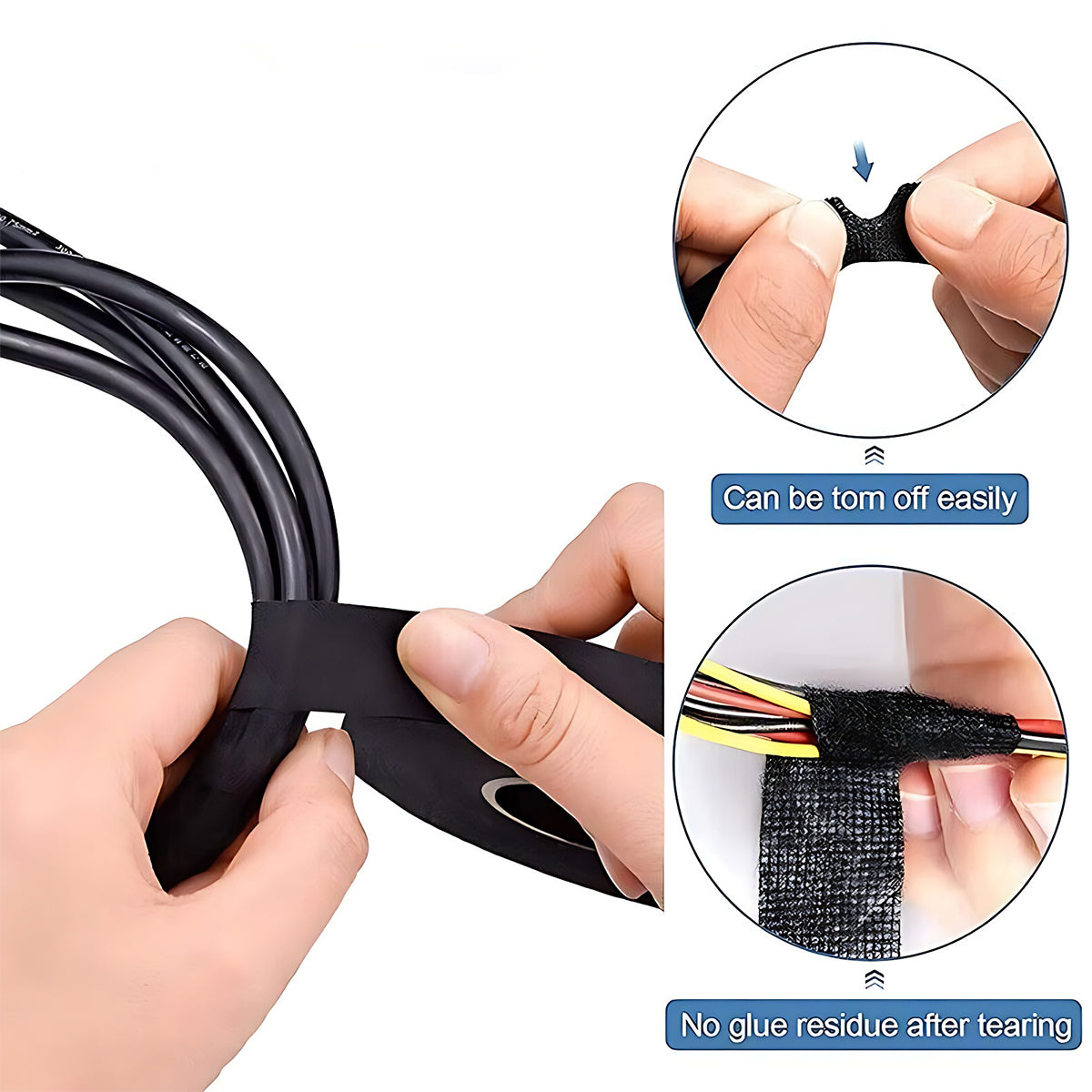 7 Roll Electrical Harness Tape Wire Loom Cloth Noise Damping Adhesive Tape