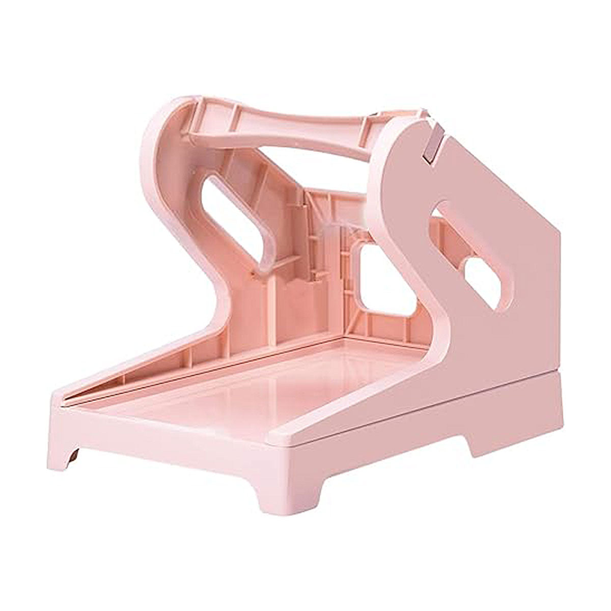 Pink Label Paper Holder Organizer Stand for Desk and Shelf Storage