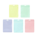 100pcs Macaron Colour Zip Lock Bags Transparent Storage Pouches