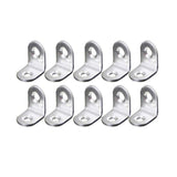 10PCS 90 Degree L-Shaped Angle Brackets Stainless Steel Furniture Support