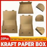 20PCS Kraft Paper Boxes Small Cardboard Gift Packaging Boxes