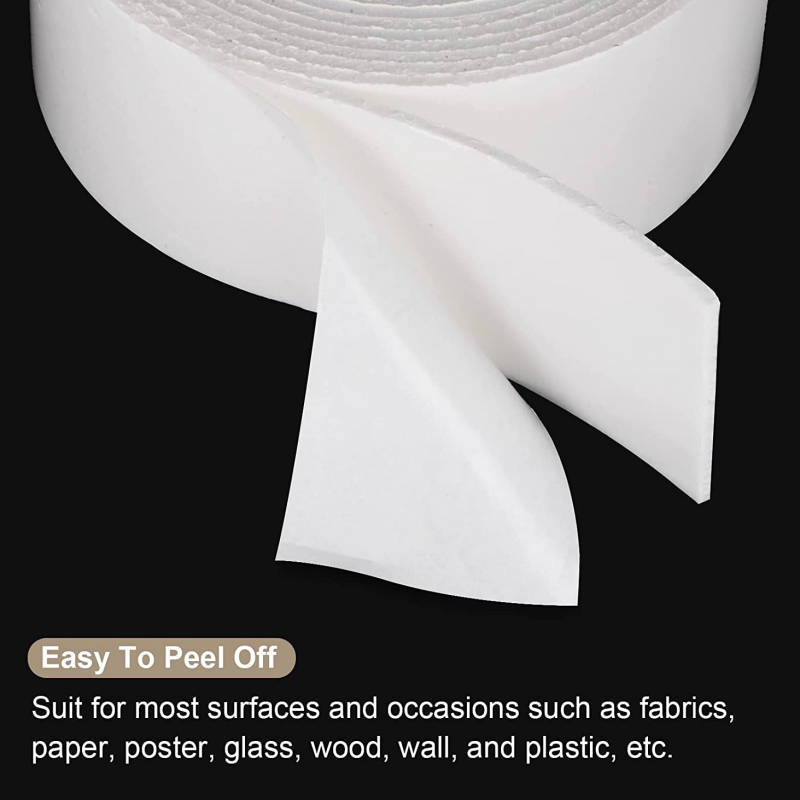 Double Sided PE Foam Sticky Tape Strong Adhesive Mounting DIY Craft 2.5m