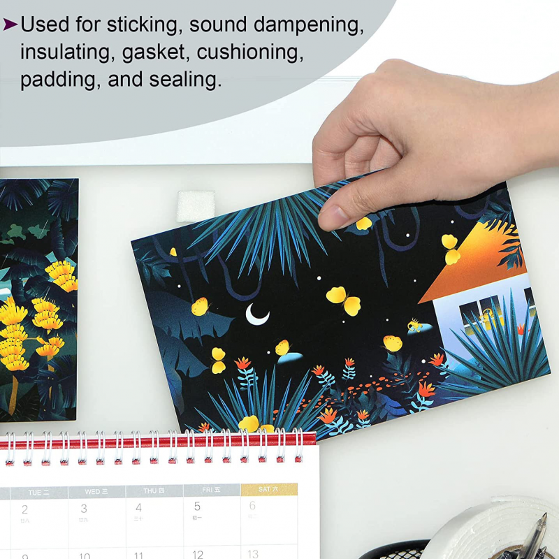 Double Sided PE Foam Sticky Tape Strong Adhesive Mounting DIY Craft 2.5m