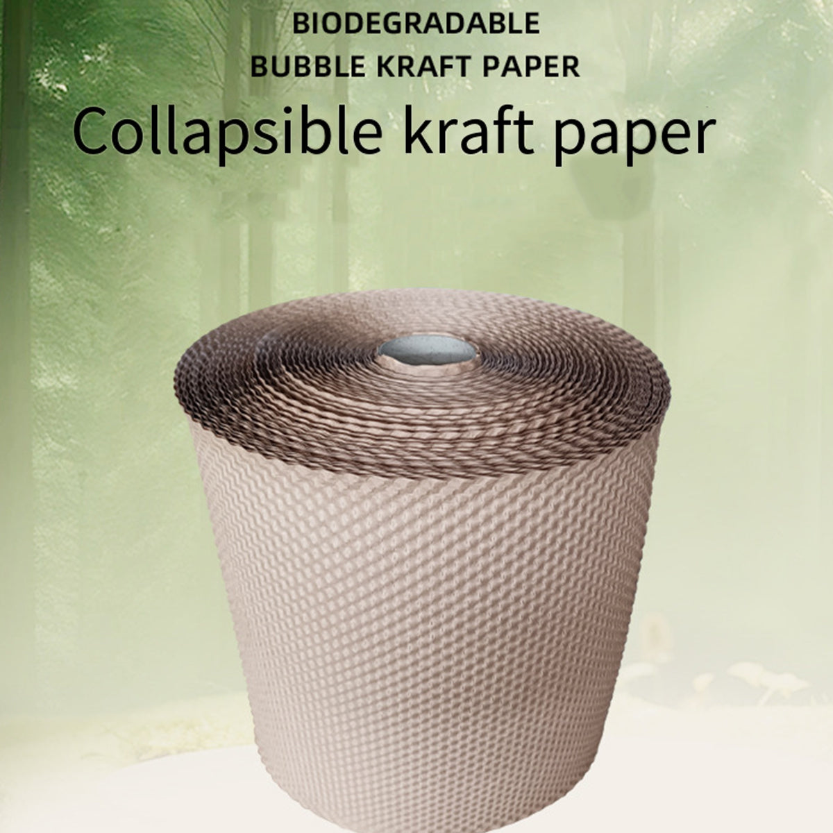 Kraft Bubble Cushion Paper Roll Shock Absorbing Packing Wrap