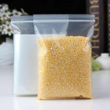 Self Sealing Ziplock Storage Bags Transparent Packaging Pouches