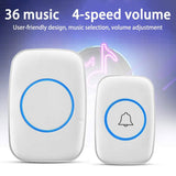Wireless Doorbell Kit 300m Range Waterproof Call Button Plug-In Chime