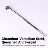 24in CR-V Breaker Bar 1/2-Drive with Rotating Head for High-Torque Auto Repair