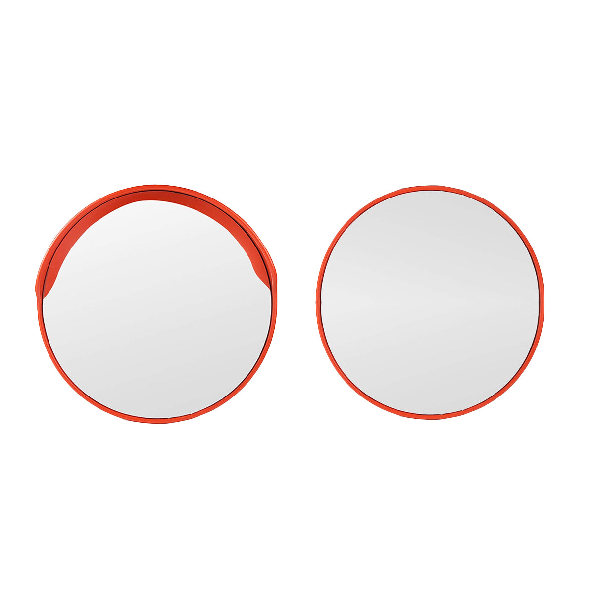 60cm Road Traffic Safety Convex Mirror Wide-Angle Red Frame