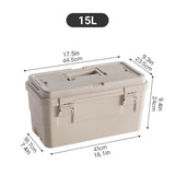 15L Portable Tool Storage Box Heavy Duty PP Workshop Toolbox