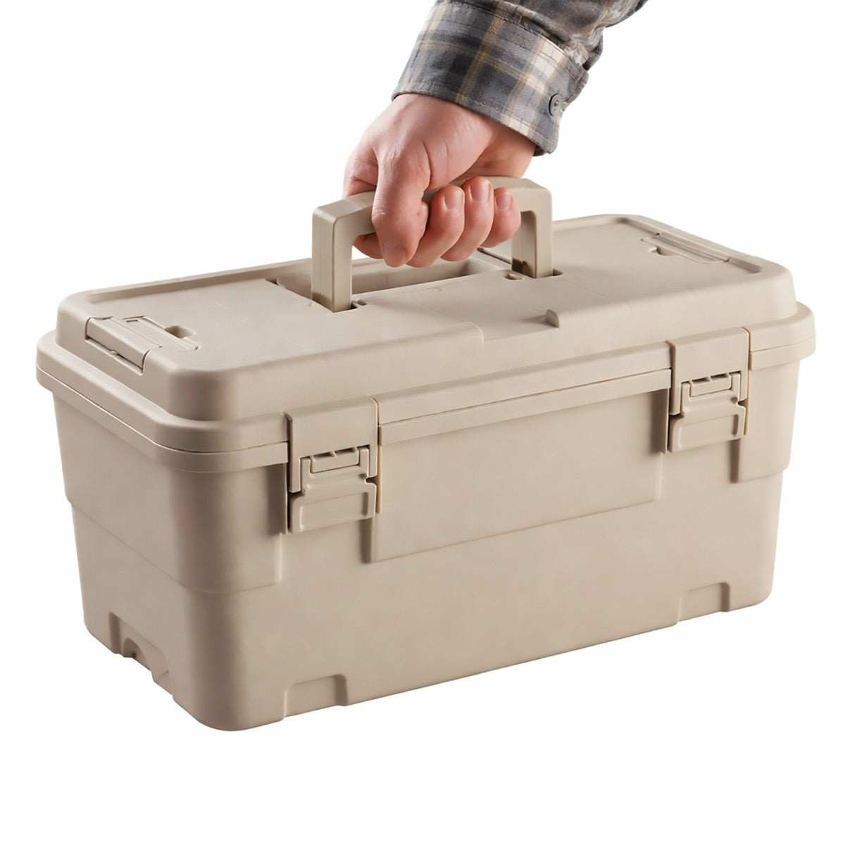 15L Portable Tool Storage Box Heavy Duty PP Workshop Toolbox