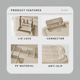 15L Portable Tool Storage Box Heavy Duty PP Workshop Toolbox