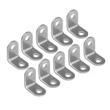 10PCS 90 Degree L-Shaped Angle Brackets Stainless Steel Furniture Support