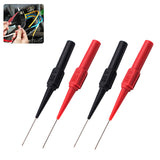 Multimeter Test Lead Extension Back Probes Sharp Needle Micro Pins 4 Pack