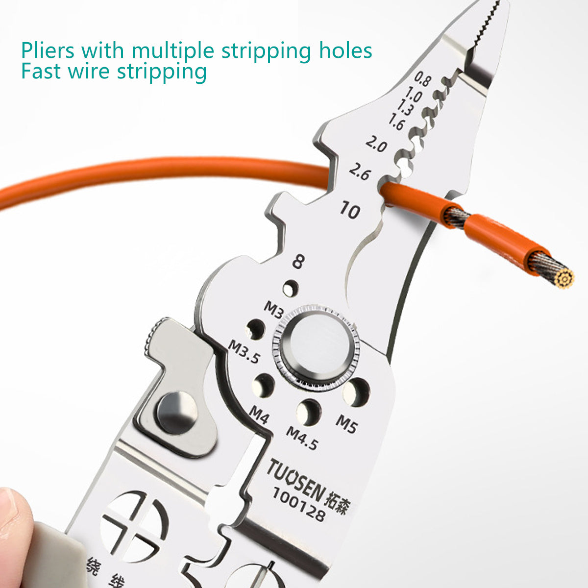 Multifunctional Wire Stripper Pliers Electric Cable Crimper Cutter