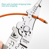 Multifunctional Wire Stripper Pliers Electric Cable Crimper Cutter