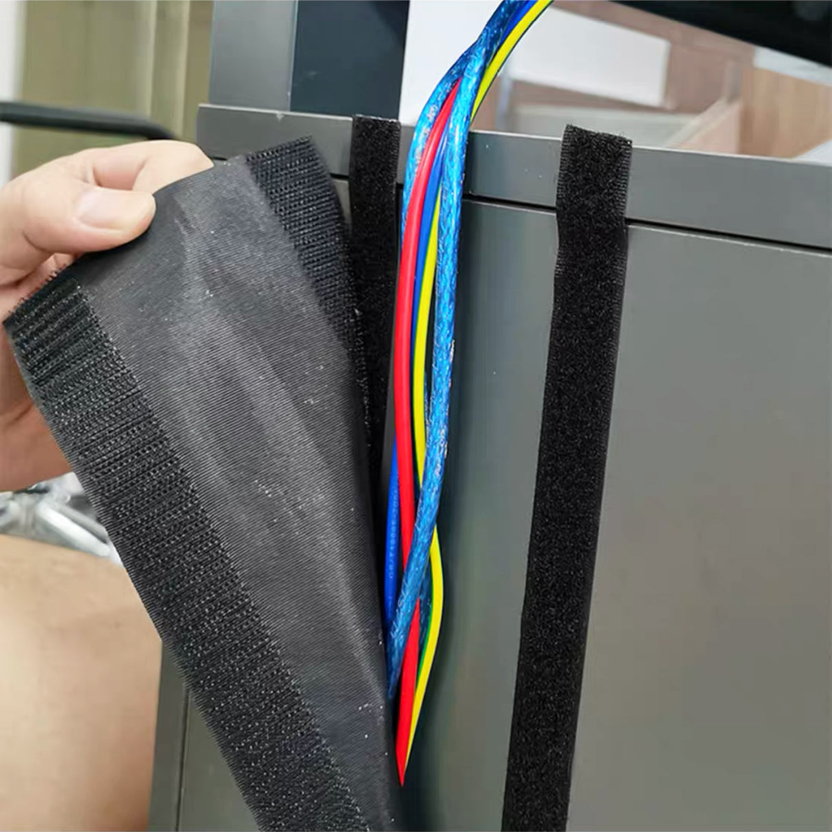 Cable Cover Nylon Sticky Wire Protector Floor Carpet Cord Sleeve