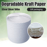 White Kraft Bubble Paper Roll Degradable Cushion Packaging Wrap