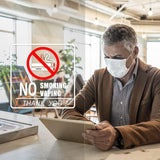 No Smoking Sign Waterproof Removable Safety Sticker Label 10pcs