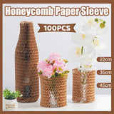 100PCS Honeycomb Kraft Packing Paper Wrap Recycled Cushioning