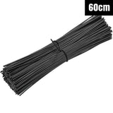 Metallic Twist Ties Plastic Cable Cord Reusable Wire Candy Bag