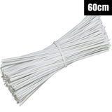 Metallic Twist Ties Plastic Cable Cord Reusable Wire Candy Bag