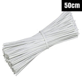 Metallic Twist Ties Plastic Cable Cord Reusable Wire Candy Bag