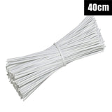 Metallic Twist Ties Plastic Cable Cord Reusable Wire Candy Bag