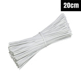 Metallic Twist Ties Plastic Cable Cord Reusable Wire Candy Bag