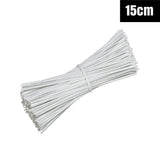 Metallic Twist Ties Plastic Cable Cord Reusable Wire Candy Bag