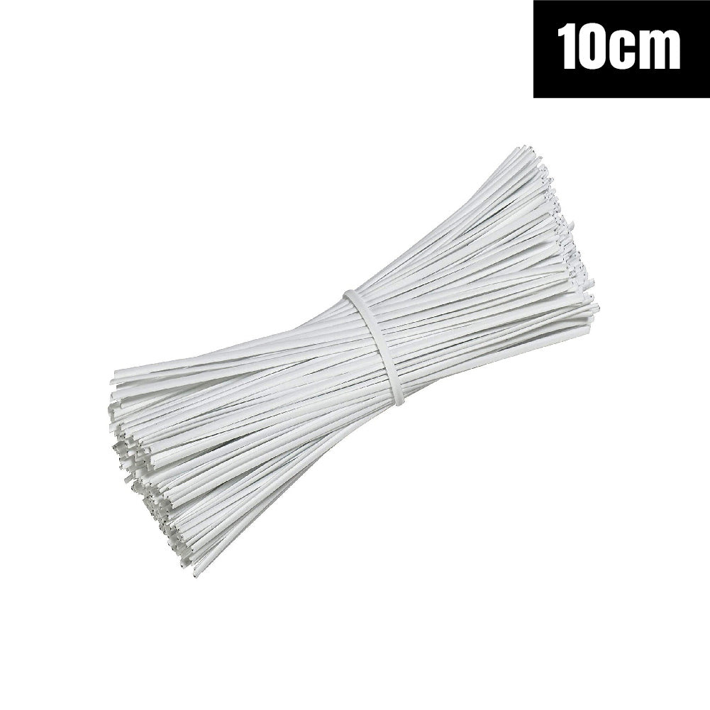 Metallic Twist Ties Plastic Cable Cord Reusable Wire Candy Bag