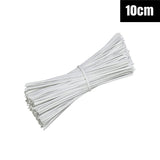 Metallic Twist Ties Plastic Cable Cord Reusable Wire Candy Bag