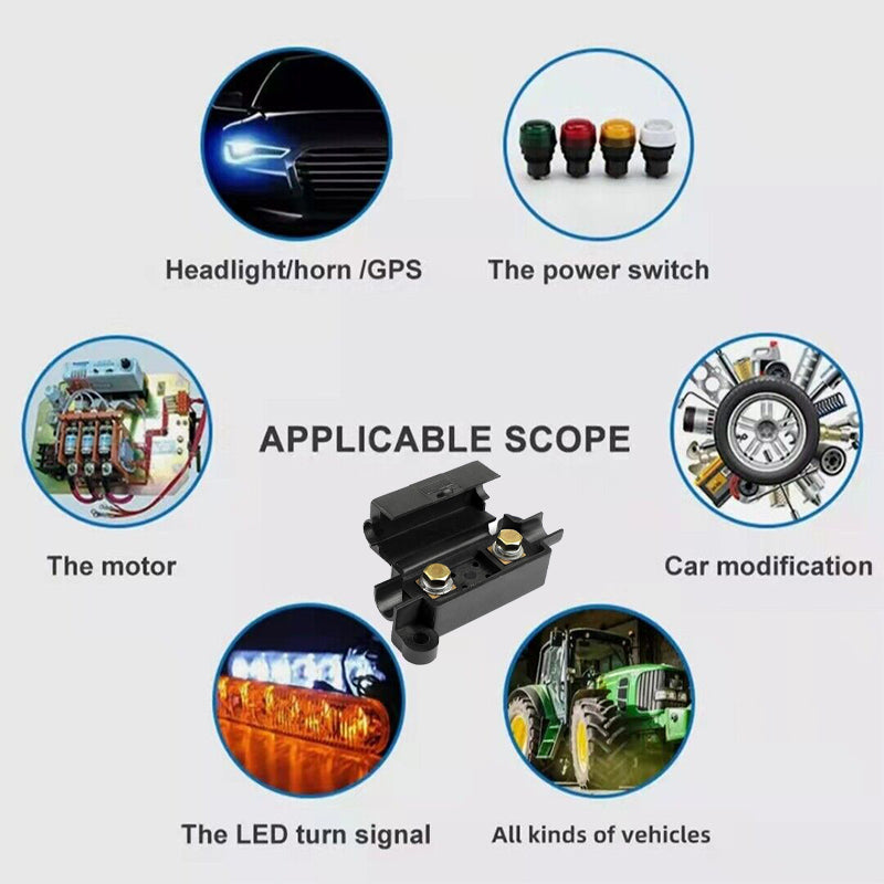 40A Midi Fuse Kit ANS Holder 7 Fuses Redarc BCDC Dual Battery