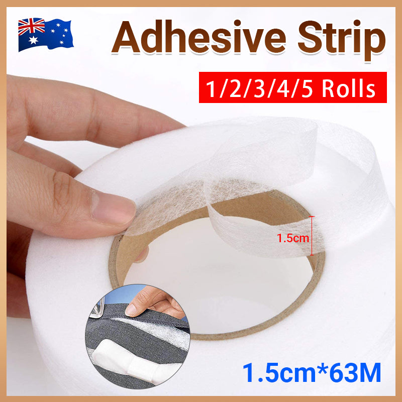 Fabric Fusing Tape Adhesive Hem Iron On Hemming Tape 64M Rolls 15mm
