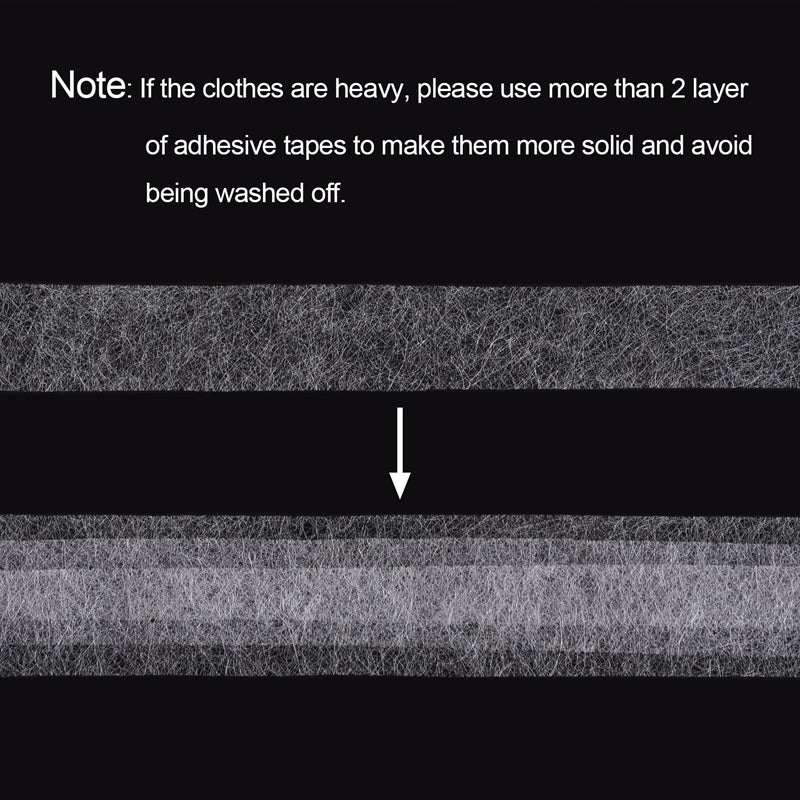 Fabric Fusing Tape Adhesive Hem Iron On Hemming Tape 64M Rolls 15mm