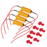 4PCS 50W LED Load Resistors Turn Signal Hyper Flash Fix for Cars