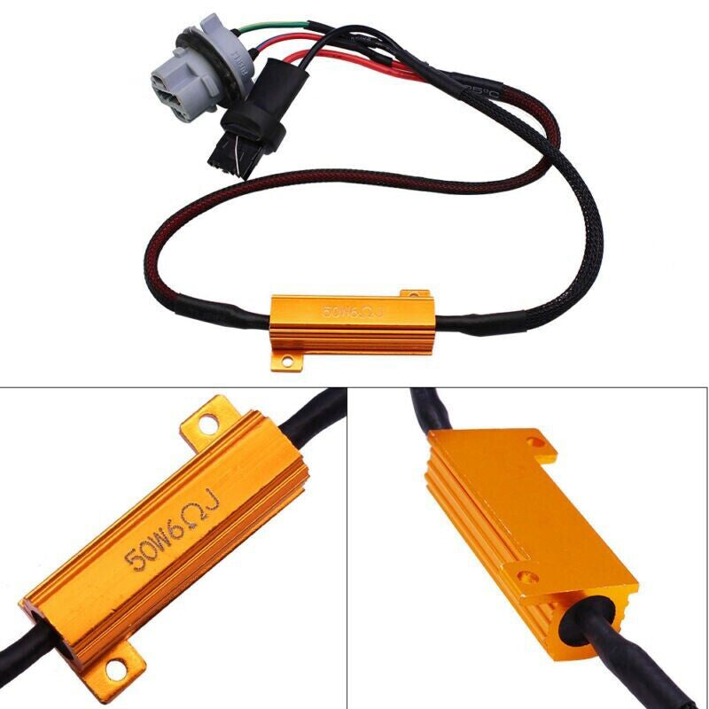 4PCS 50W LED Load Resistors Turn Signal Hyper Flash Fix for Cars
