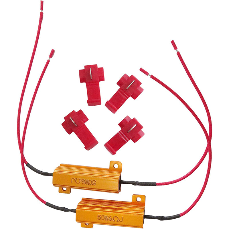 4PCS 50W LED Load Resistors Turn Signal Hyper Flash Fix for Cars