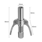 Grease Tool Coupler Heavy-Duty Quick Lock Double Handle Leak-Free