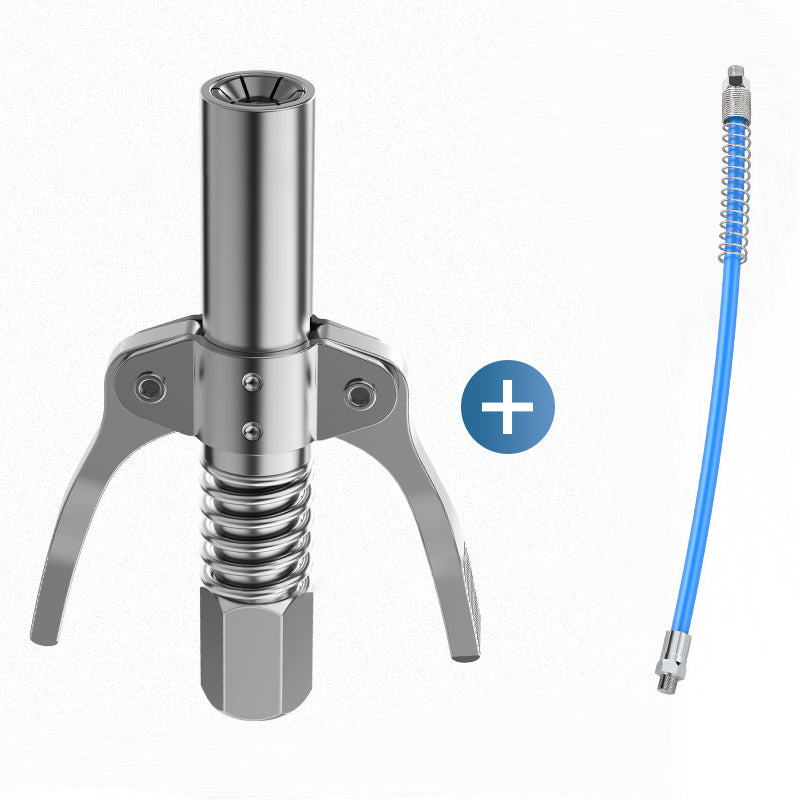 Grease Tool Coupler Heavy-Duty Quick Lock Double Handle Leak-Free